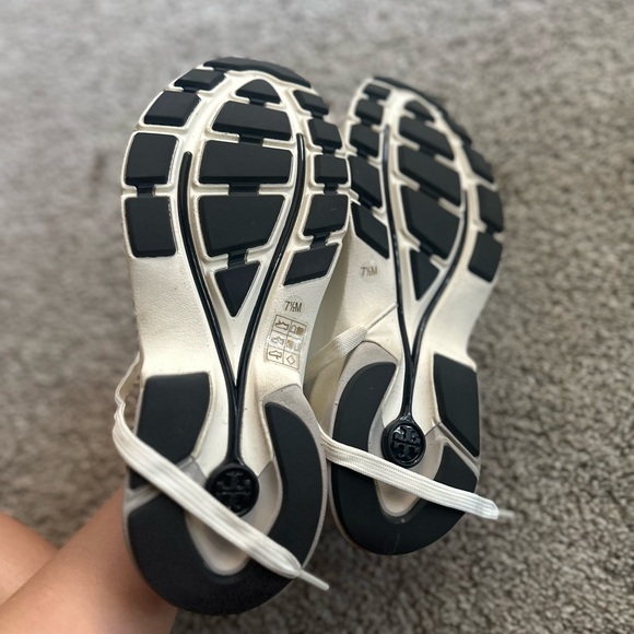 Tory Burch Cream and Gray Sneakers main image 5